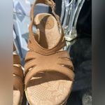 Born concept EUC B.O.C. Womens Size:7 Brown Cork Wedge Strappy Slingback Sandals Photo 5