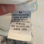 Ali & Kris  Aztec Print Crop Top Size Medium White Black Sheer Layer Geometric Photo 6