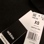 Adidas 💕💕 Black ClimaLite Linear Logo Sports Bra Photo 12