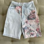 Cherokee Vintage 80s Early 90s High Rise Denim Jean Shorts 9 XS S 9” Inseam Photo 0