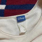 Disney Vintage  fleece cream Grumpy elf Fa-La-la yourself! Crewneck sweater cozy Photo 2