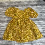 Kika Vargas x Target Women's Floral Puff Sleeve Mini Dress XS Extra Small Yellow Photo 14