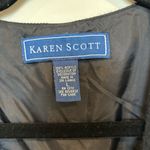 Karen Scott  Elegant Black Vest Photo 3
