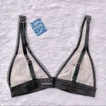 Free People Women's NWT  Black Alia Mesh V Neck Bralette XS Photo 2