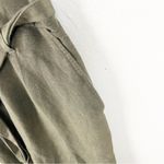 Rails  Harper Olive Green Linen Blend Belted Waist Pockets Jumpsuit, Size Small Photo 9