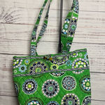 Vera Bradley  Green and Blue Patterned Tote Photo 0