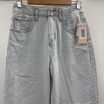 JustFab Light Wash High Rise Wide Leg Jeans Sz 27 NEW Photo 1