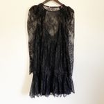 GRLFRND NWT  Reese Lace Mini Dress LongSleeve Black Photo 9