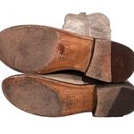 Frye Tall Gray Distressed Leather Paige Riding Boots Photo 14