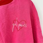 CROSBY by Mollie Burch  sweatshirt girl power pink red size Medium cotton Photo 2