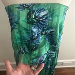 Banana Republic  Maxi Tropical Kelly Green and Blue Floral Dress Size 2 Photo 2