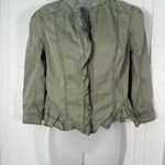 Decree  Jacket Green Zip Front Jacket Size Medium EUC Photo 1