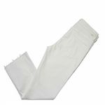 NWT Mother Insider Crop Step Fray in Cream Puffs Ivory Stretch Jeans 31 Photo 11