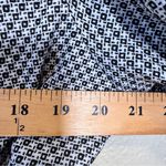Levine Classic Black White Geometric Print Cropped Trench Coat Jacket Womens 18W Photo 2