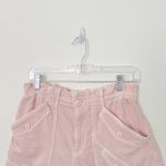 American Eagle [ Outfitters] Pink High Rise Paperbag Elastic Waist Denim Shorts 6 Photo 3
