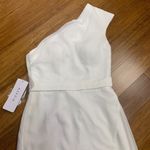 Azazie  Oaklee Wedding Dress Womens‎ WD0 White One Shoulder Sleeveless Gown NWT Photo 1