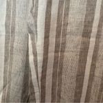 Athleta Taupe And White Stripe Linen Drawstring Crops Size 2 Photo 6
