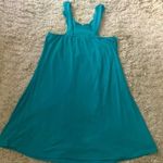 Celebrity Pink turquoise green halter top/dress. Handmade flowers . Size Large. Photo 5