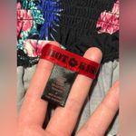 Hot Kiss EUC  Black and Multicolor Floral Puff Sleeve Blouse size medium Photo 8