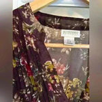 Motherhood Maternity  sheer floral kimono style top size L Photo 2