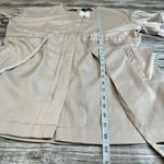 Caren Forbes  Women's Satin Tunic Blouse Top Ruffle Sleeves L LG Large Champagne Photo 12