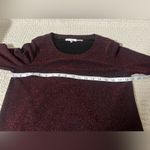 Calvin Klein Red Glitter Blouse with White Layer Photo 2