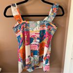 Never Fully Dressed Postcard Cami Multicolor European Summer Top Blue Size XS Photo 3
