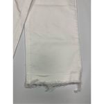 Old Navy  Women's Frayed 5 Pocket Denim Capri Wide Leg Crop Jeans White Size 8 Photo 2
