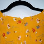 Madewell Yellow Allie Vintage Lace Painted Carnations Silk Belladonna Dress 4 Photo 9