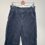 American Eagle  Womens Stretch Corduroy Barrel Leg Blue Gray Pants Size 10 Photo 1