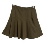 Free People  Olive Green Flared Mini Skirt, Above Knee, Versatile & Stylish Sz S‎ Photo 3