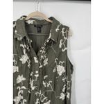 Vasna Linen Blend Embroidered Mini Dress Women XL Green Earth Fairy Granolagirl Photo 8