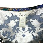 Soma  Small 3/4 Sleeve Printed Soft Dress Photo 1