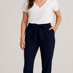 Soho  size medium blue pants ties in front 96% polyester 4% spandex Photo 0