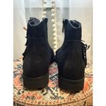 Born Shoes Born Black Suede Fringe Ankle Boots Kenia block Heel Western 7.5 boho western Photo 7