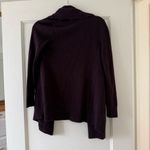 Banana Republic Women's Purple Scallop Trim Wool Blend Open Front Cardigan XXSP Photo 4