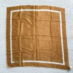 Diane Von Furstenberg  Baar & Beards Vintage Deadstock Copper Border Square Scarf Photo 6