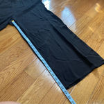 Eileen Fisher  Silk Georgette Crepe Black Wide-Leg Pant, Beach, Ankle Length M Photo 5