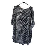 Cato Black and Gray Boxy Tunic with 3/4 Sleeves Photo 2