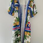 Farm Rio Off White Tropical Midi Dress S Photo 4