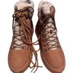 LISA VICKY Tireless V Lace Up Suede Sherpa Booties, Size US Womens 11 New in Box Photo 8