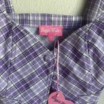 Sugar Thrillz Lavender Plaid Vest Top Purple Size XS Photo 2