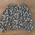 Ramy Brook black sabbath printed blouse long sleeve Photo 2