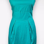 Club Monaco  Teal Sleeveless Cutout Back Mini Dress Size 0 Photo 0