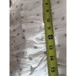 Storia  Embroidered Glitter Star Print Ruffle White Mini Dress Size S Whimsical Photo 11