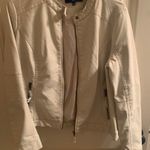 Apt. 9 Off White Faux Leather Jacket Photo 0