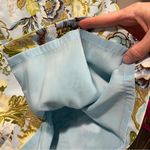 Talbots Sweet baby blue avocado floral cotton stretch pencil skirt  lined mini Photo 3