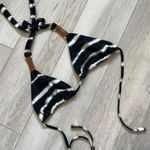 Vix Bikini Top mar striped halter womens Black White (small) swim beach Vacation Photo 0