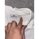 Vineyard Vines woven lightweight Short sleeve button Up Xs white NWT Cap Sleeve Photo 4