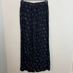 Marine layer - Kiley Pants Black Floral Pull On Casual On The Move Travel Photo 4